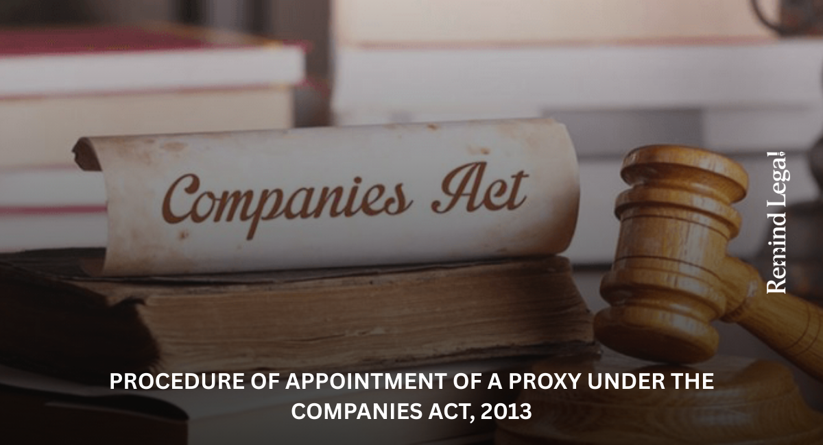 Procedure of Appointment of a Proxy